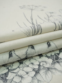 Бязь Кролики с клевером цв.св.бежево-серый, ш.1.5м, хлопок-100%, 135гр/м.кв - Купава фото 3