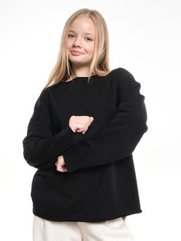 Толстовка для девочки 22-2019 черный - Mini maxi фото 2