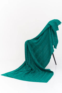 ЗЛАТА Плед 35969/изумруд