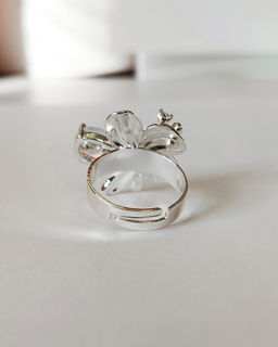 Кольцо с белым серебрением - Vel vett фото 6