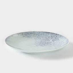 Тарелка Добрушский завод «Тулуза», d=17.5 см, фарфор, белая, синяя