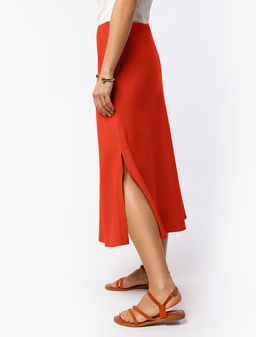 Юбка из плотного лиоцелла скроенная по косой