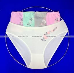 Цена за 5 шт. Трусы женские Турция большие размеры арт. 28134 (28131,28132, 28133, 28130) 3XL (50-52) - For you фото 2