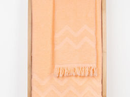 3о403.098ж1 Молния (неж.оранжевый) Полотенце махровое 44х90 см
