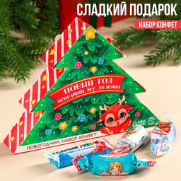 Сладкий детский новогодний подарок Новый год исполнит желания: конфеты, 250 г