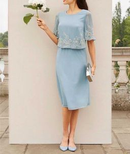 Платье, голубое