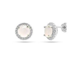 Серьги, розовый кварц, МЦВ994-1