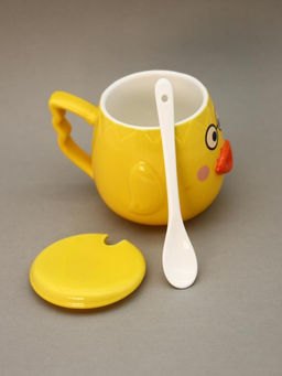 Кружка Cutie duckling, glasses, yellow (400 ml)