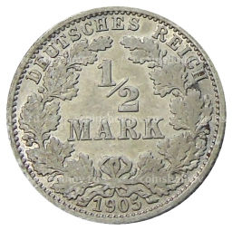 1/2 марки 1905 года A Германия
