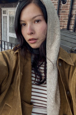 HOODED WOOL JACKET - Zara фото 9