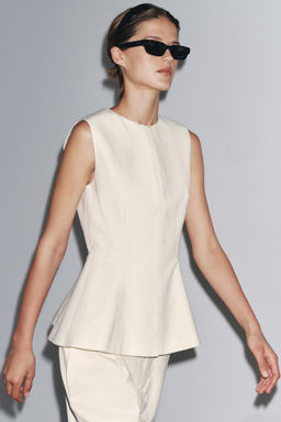 ZW COLLECTION PEPLUM TOP - Zara фото 4