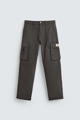 RELAXED FIT CARGO TROUSERS - Zara фото 15