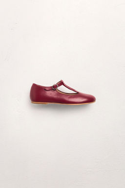 BAILARINA T PIEL LIMITED EDITION  / Rojo Burdeos