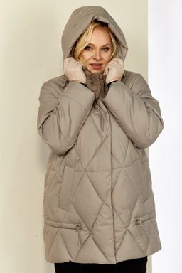 Куртка SHETTI 2207 бежево-серый