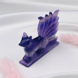 Статуэтка резная Лиса "Кицунэ" из Флюорита