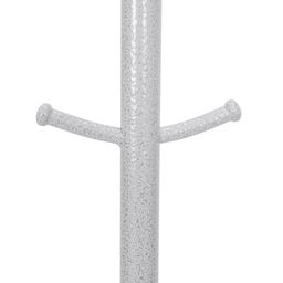 Вешалка-стойка металл. "Луч 3" 63х177см (9 рожков, белое серебро/белый)