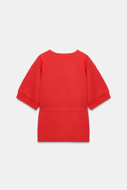 JERSEY PUNTO LAZADA MANGA CORTA / Coral rojo - Zara фото 7