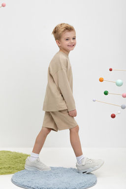 Crockid _ КР 400510/темно-бежевый к456 шорты для мал фото 4