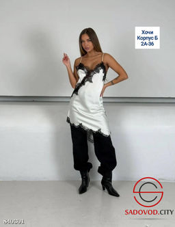 Платье-комбинация с кружевом - Bruno фото 2