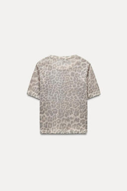 ANIMAL PRINT FINE KNIT TOP - Zara фото 7