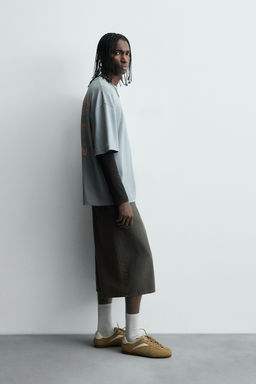 WASHED PRINT T-SHIRT - Zara фото 4