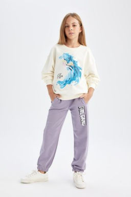 K?z Cocuk Bask?l? Beli Pacas? Lastikli Cepli Jogger Esofman Alt?
