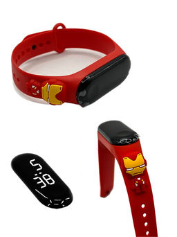 Часы наручные сенсорные (WTC-7) резин. браслет с фигуркой "Железный человек"