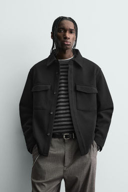 TWILL TEXTURED WATER REPELLENT OVERSHIRT - Zara фото 2
