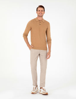 Bej Slim Fit Kanvas Pantolon - Pierre cardin фото 3