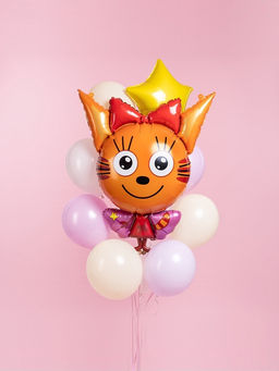 Воздушный шар фольгированный 42" «Три Кота. Карамелька фея»