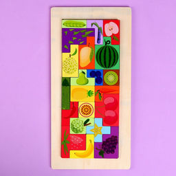 Пазл-тетрис Фрукты 30 15 1 см - Simaland фото 2