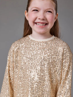 ACOOLA / Джемпер детский для девочек Neser_ls светло-золотой  фото 3