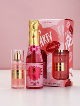 Подарочный набор: гель для душа шампанское и мист для тела, Чистое Счастье