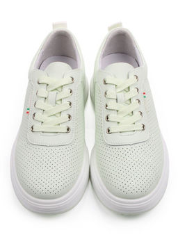 03-YH324-3 LT. GREEN Полуботинки спортивные женские (натуральная кожа)