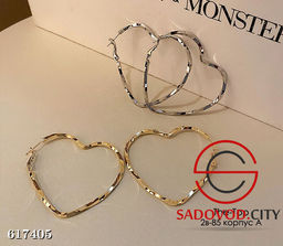 Серьги большие сердечки - Bruno фото 8