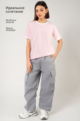 Женская базовая футболка из хлопка с кантом 3 шт. Happyfox  фото 12