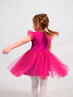 ПЛ547-Ф Платье Сияние ЦВЕТ: МАЛИНА-САЛЮТ (QR)