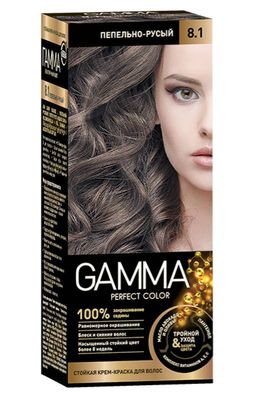 ГАММА краска д/волос PERFECT COLOR 8.1 Пепельно-русый в компл. с окислит.кремом 6%