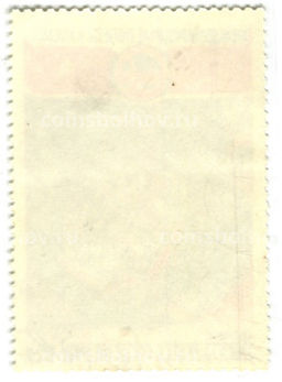 Марка Международные полеты в космос СССР -Китай (космонавты в капсуле) 1980 год