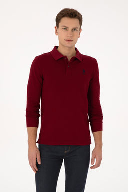 Erkek Bordo Basic Sweatshirt