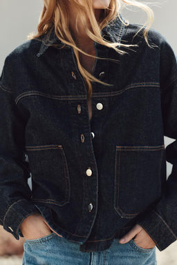 Z1975 DENIM JACKET WITH POCKETS - Zara фото 10