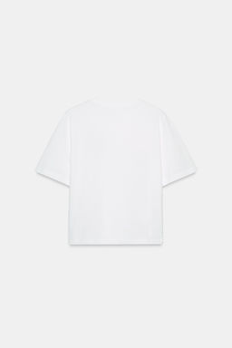 CAMISETA BORDADOS FLORES / Blanco - Zara фото 2