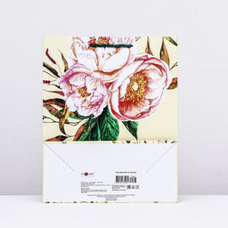 Пакет подарочный Пионовидные розы, 26 х 32 х 12 см - Simaland фото 2