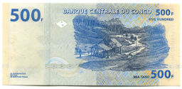Банкнота 500 франков 2022 года Конго