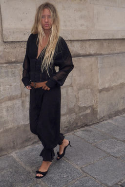 CAMISA COMBINADA CORSETERA / Negro - Zara фото 3