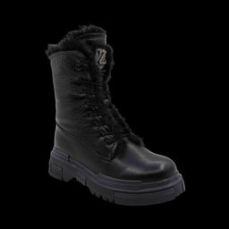 Ботинки на меху YM1972A черные