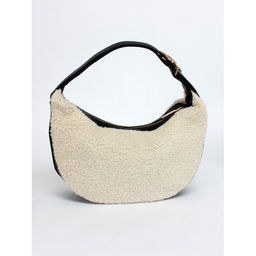 Сумка женская иск/мех+иск/кожа DJ-CM 7102- CREAMY WHITE, 1 отд.плеч/рем, св.бежевый SALE 263151 - Adelia фото 2