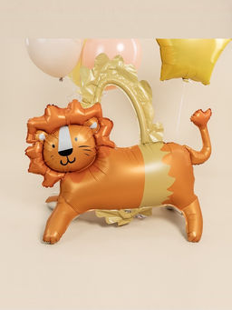 Воздушный шар фольгированный 3D 39" «Цирк. Смелый лев», только под воздух
