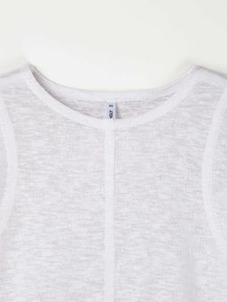 Лонгслив Slim Fit "Белый" женский