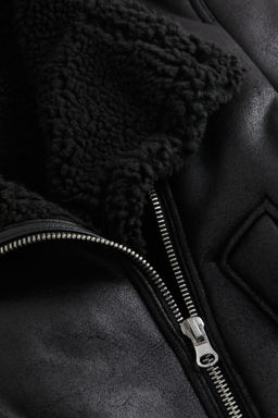Cazadora oversize con forro de borreguito - H&m фото 2